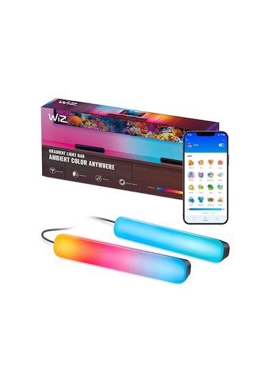 Wiz 2'li Gradient Işık Barı - Siyah 30 Cm