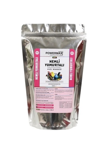 Powermax Nemli Yumurtalı Özel Mama 1 KG