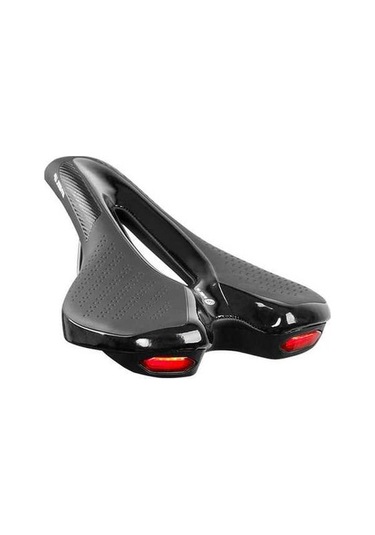 Tongxida 911d Bisiklet Jantı: Dağ/yol Bisikleti İçin Silikon Yastık, Arka Fenerli, Sürüş Malzemesi Siyah Siyah