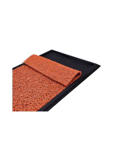 Kauçuk Tabanlı Ve Kauçuk Kenar Çerçeveli Havuzlu Paspası -turuncu