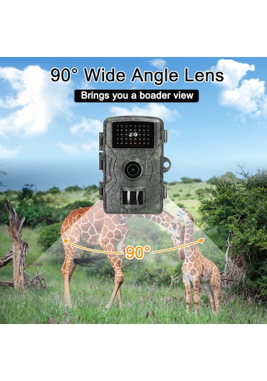 Hallow-16mp 1080p Gündüz Gece Fotoğraf Videosu Kamerası Kamuflaj