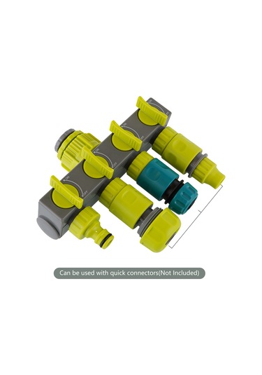 Qingmipy 4 Yollu Bahçe Hortumu Ayırıcı - 4 Bağımsız Açma/kapama Vanası İle Pratik Sulama Ve İrrigasyon Çözümü