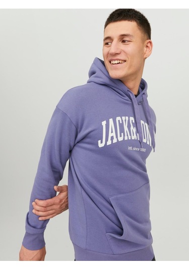 Jack & Jones Jjejosh Erkek Sweatshirt 12236513 Mor