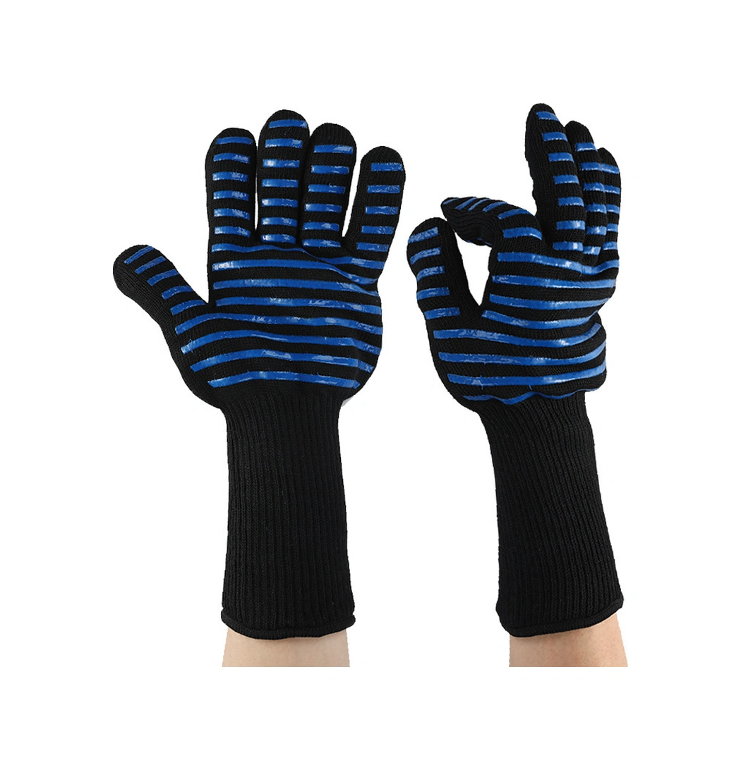 Dofolink Kırmızı Alev Silikon Isı Yalıtkan Eldiven - Mutfak, Barbekü, Fırın, Mikrodalga İçin 500 C Dayanıklı, Kaymazsız, Ev Kullanıma Uygun Her İki El İçin Çok Renkli