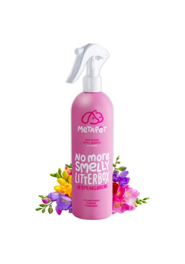 Metapet Kedi Kumu Tuvaleti Koku Giderici Doğal Bahar Parfümü Spreyi 400 ML