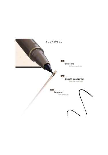 Judydoll Has Likit Eyeliner Kalemi, Ula İnce Uç, Su Geçirmez, Bulaşmaya Dayanıkl Deep Brown Dark Topaz