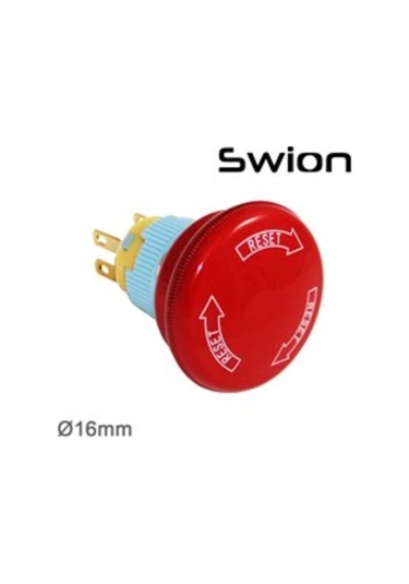 Acil Stop Bas-Çevir 16Mm (Kafa 33Mm)