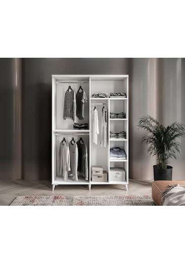GuneyStore Sport 4 Kapaklı Komple MDF Gardırop