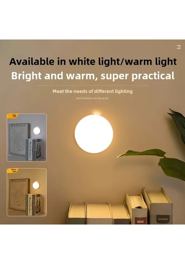 Willowhaven 6'lı Paket Usb Şarj Edilebilir Hareket Sensörlü Beyaz Işık Led Duş Ve Bahçe Aydınlatma