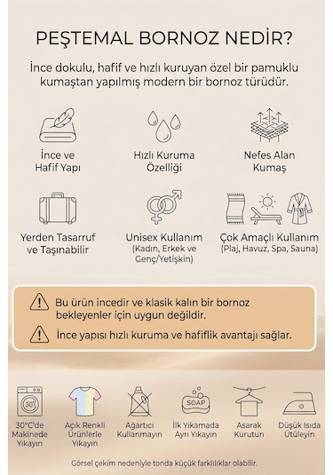 Kapşonlu Unisex Peştemal Plaj Bornozu %100 Pamuklu Seaside Stripe Mavi