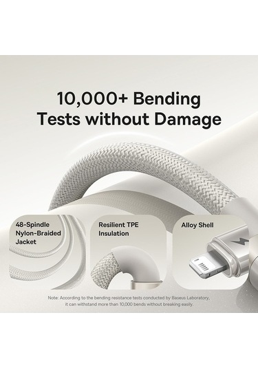 Zyzqstore Pazly Uzunluk: Usb'den Titanyum Seri Şarj Pinli 8 2.4a 1m Aw Hızlı Baseus Alaşımlı Kablosu