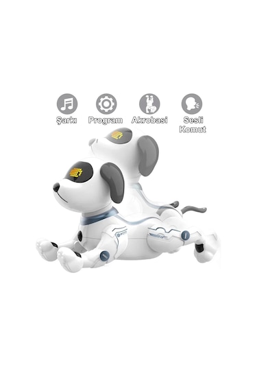 K16 Akıllı Uzaktan Kumandalı Robot Köpek - 26 Cm