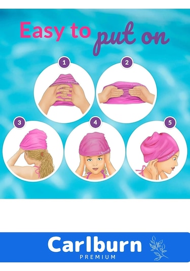 Premium Su Geçirmez Silikon Yüzücü Havuz Ve Deniz Bonesi Elastik Yüzme Şapkası 2'li Set Çok Renkli