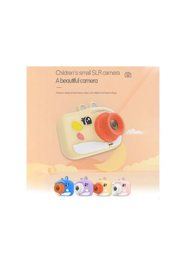 1080p Çocuk Dijital Kamera Çocuklar İçin Video Çift Lensli 2.0 İnç Ips 8x Zoom