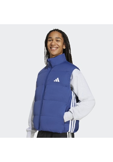 Adidas Jm4080 Ess 3s Puf D V Erkek Spor Yelek Mavi
