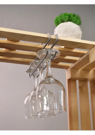 İlwi Mutfak İçin Asılı Bardak Tutucu 430654595 Gri