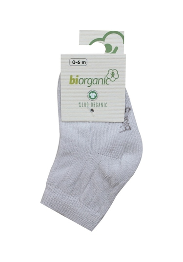 Bibaby Biorganik Simple Bebe Çorap 68368 Taş