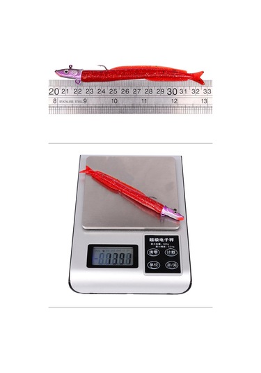 Profisher 5 Renk Silikon Yapay Metal Kafalı Yem 12.5 CM 13.9 G