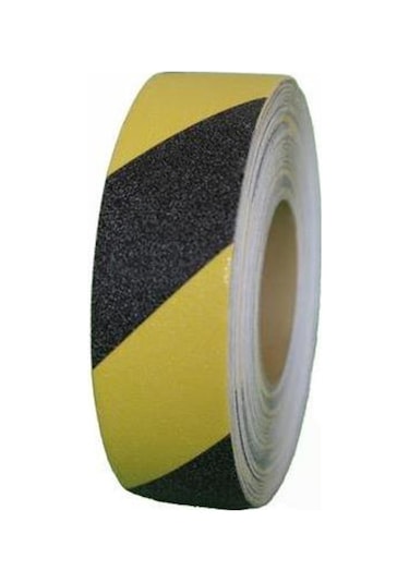5 Adet Sarı Siyah Merdiven Kaydırmaz Kaymaz Bant 25Mm X 25Mt