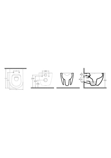 Isvea Infinity Beyaz Asma Klozet ve Yavaş Kapanır Kapak