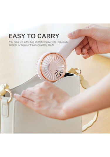 Ranyeek Usb Şarjlı El Ve Masaüstü 2-in-1 Mini Fan, 3 Hızlı Doğal Rüzgar, Taşınabilir Soğukluk, 2021 Yeni Model Yeşil