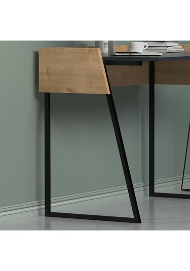 Rone Çalışma Masası Antrasit Meşe