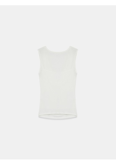 Dilvin 32895 Degaje Yaka Top-ekru