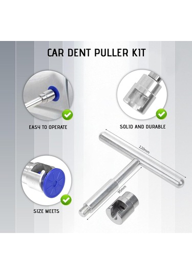 Qingmipy Oto Gövde Çukurluk Tamiri Seti - Boya Olmadan Halka Ve Darbe Yaranları Tamiri, Alüminyum T Tipi Kaydırıcı Çekiç İle 18 Parça Saksi, Metal, Cam Ve Seramik Üzerinde Kullanımı