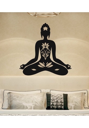 Yoga Meditasyon Dekoratif Ahşap Duvar Dekoru