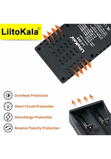 Conventions1 Liitokala Lii-202 18650 Şarj Cihazı