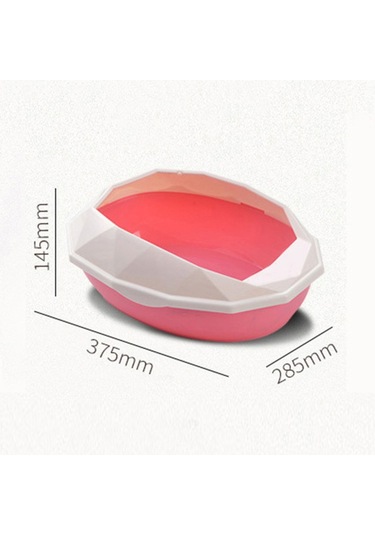 Mufunye Pembe Elmas Kenarlı Çıkarılabilir Kabuklu Kum Kabı