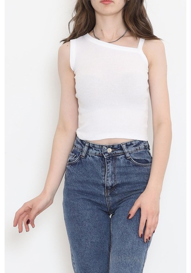 Mokashopin - Askılı Kaşkorse Atlet Beyaz - 18178.1723. 001