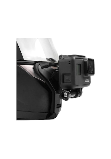 Tüm Aksiyon Kameralara Uyumlu Kask Çene Bağlantı Kayışı Siyah