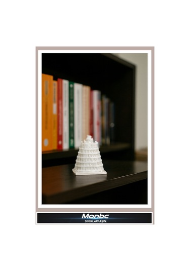 Monbc Babil Kulesi 3d Tasarım Dekoratif Biblo, Hediyelik Ve Ev Ofis İçin Şık Aksesuar