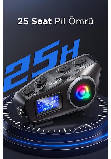 Torima Q58 Helmet Intercom Bluetooth Motorsiklet Kask Kulaklığı İnterkom