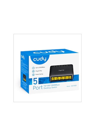 Cudy GS105D 10/100/1000 Mbps 5 Port Gigabit Yönetilemez Switch
