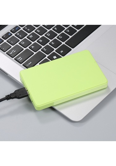2,5 İnç Sabit Disk Kutusu Usb3.0 Harici Hdd/ssd Muhafazası Sata Sabit Disk Kutusu Aletsiz Tasarım Kolay Kurulum Abs Kabuk Yeşil