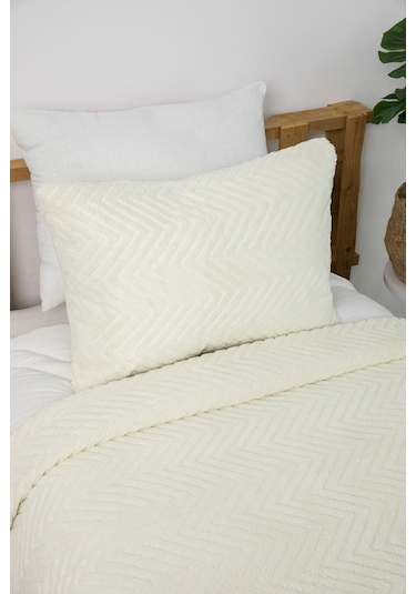 Liena Wellsoft Çift Taraflı 4 Mevsim Tek Kişilik Yatak Örtüsü - K Krem