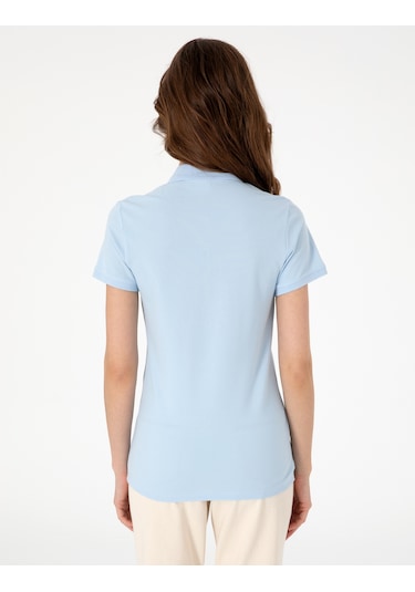 Pierre Cardin Kadın Mavi Tişört Basic 50325456-vr248