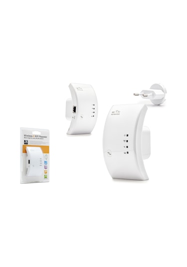 Hadron HDX2451 300Mbps Wi-Fi Sinyal Güçlendirici Repeater Beyaz