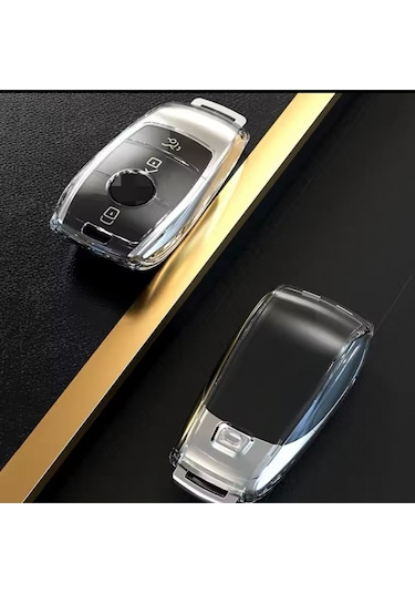 Mercedes Cle Şeffaf Anahtar Kılıfı