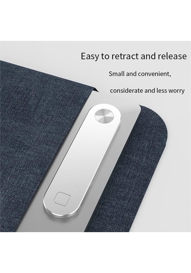 Dizüstü Bilgisayar Ekran Stand Telefon Tutucu Katlama Stand Metal Dizüstü Bilgisayar Yan Montaj Destek Tutucu Universal Stand Siyah