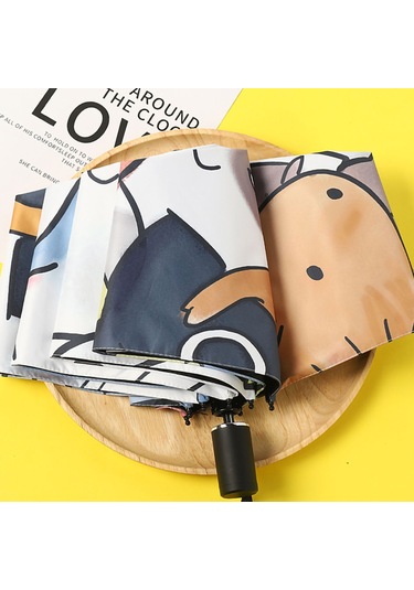 Seyahat İçin Güneş Şemsiyesi, Uv Korumalı Rüzgar Geçirmez Kompakt Şemsiye, Otomatik Katlanır Tek Dokunuşla Açılır Su İtici Hafif Güneşlik Diğer