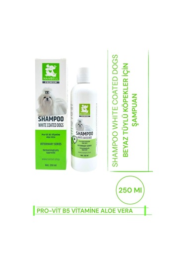 Nanbell Beyaz Tüylü Köpekler İçin Şampuan 250 ML