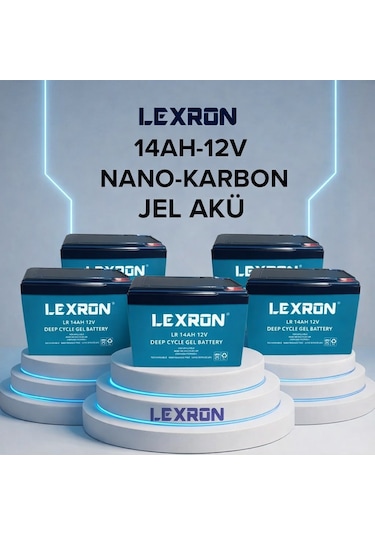 Lexron 14ah 12v Nano-karbon Jel Akü 5 Adet