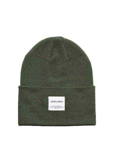Jack & Jone Jaclong Knit Beanie Noos Erkek Bere-27111 - Yeşil