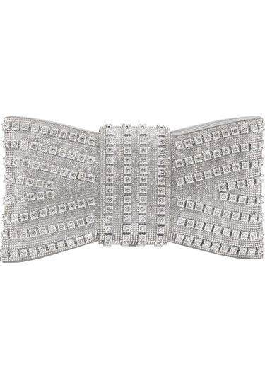 Guja 25yg591 Kadın Taşlı Abiye Çanta Gümüş Gümüş