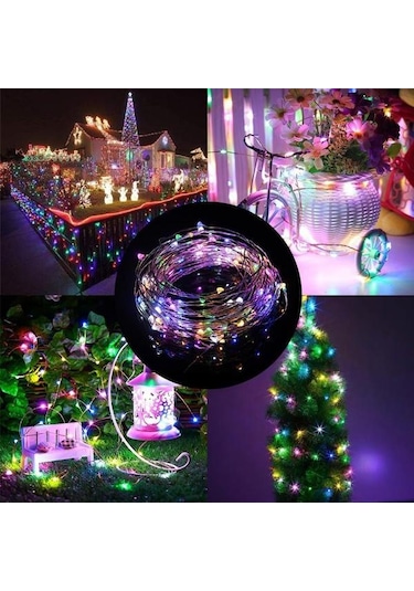 Beyaz 1m/2m/5m/10m/20m Usb Led Dize Işıklar Bakır Gümüş Tel Çelenk Işık Su Geçirmez Peri Işıklar Noel Düğün Parti Dekorasyon İçin 1m Beyaz