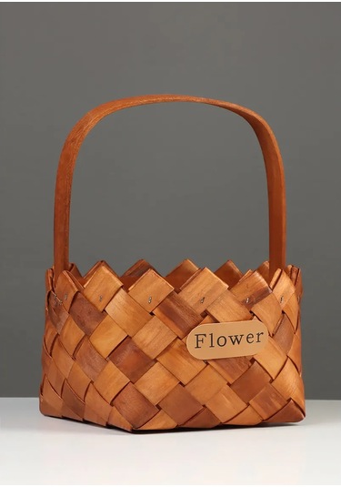 Simalend Örgü Sepetim Seti 430137467 Kahverengi