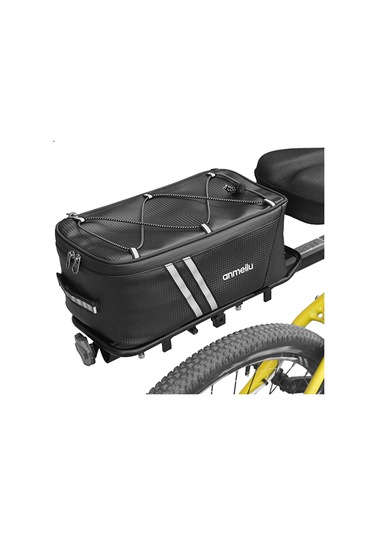 Jeemson 7l Bisiklet Çantası - Yağmurluklu, Ergonomik Tasarım, Siyah Pu Çok Renkli